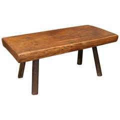19th Century Thick Plank Bench or Coffee Table 19th Century Thick Plank Bench or Coffee Table