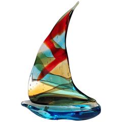 Sailboat Sculpture by Sergio Costantini