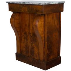 19th Century French Empire Marble Top Cabinet