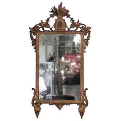 18th Century Italian Carved and Gilt Mirror