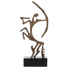 Frederick/Frederic Weinberg Bronze Modernist Sagittarius Sculpture
