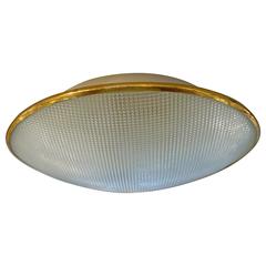 Italian Textured Glass Flush Mount 8