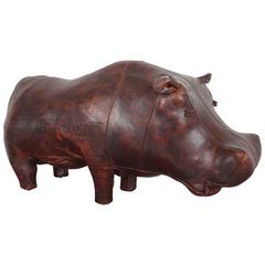 Vintage Leather Hippo by Omersa for Abercrombie & Fitch