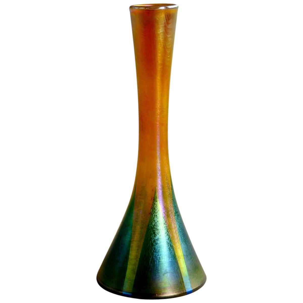 Favrile Glass Vase by Louis Comfort Tiffany For Sale