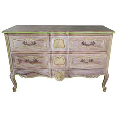 French Louis XV Style Painted Commode