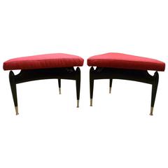 Pair of Stools in the Style of Ico Parisi 