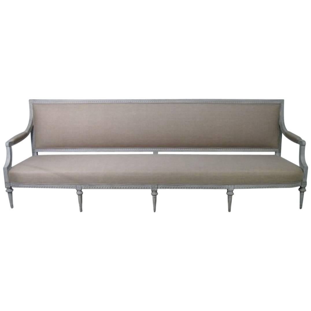 Swedish Late Gustavian Sofa from the period Signed Ephraim Ståhl For Sale