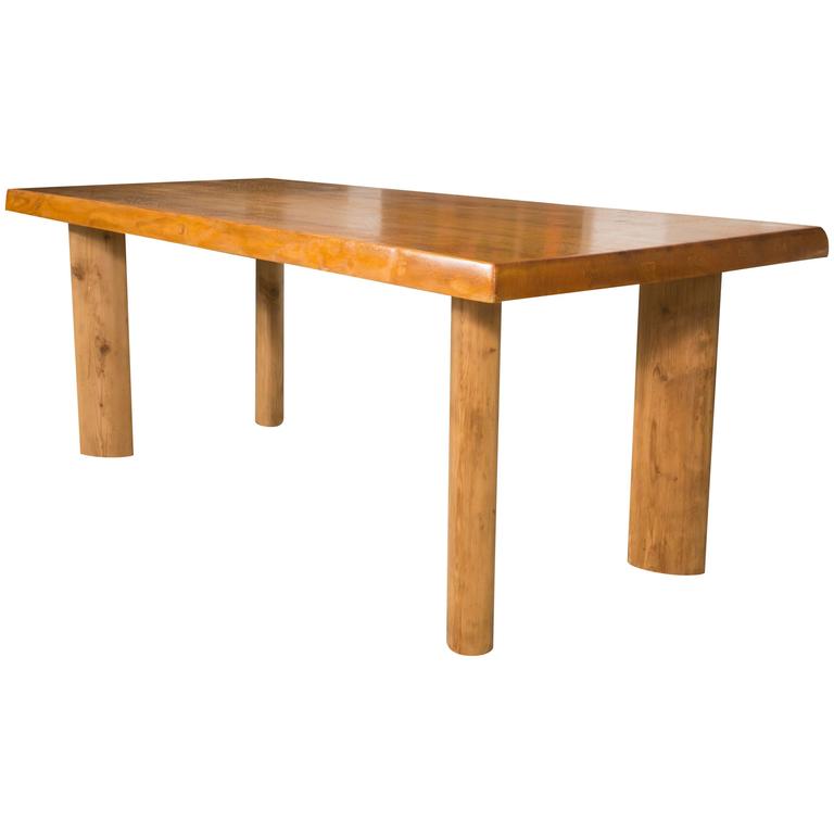 Dining Table and Eight Chairs by Charlotte Perriand, circa 1950 For