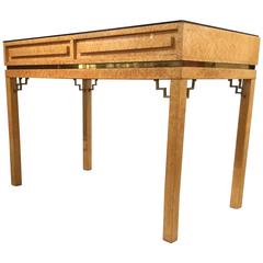 Italian Desk in Bird’s Eye Maple, circa 1950 8