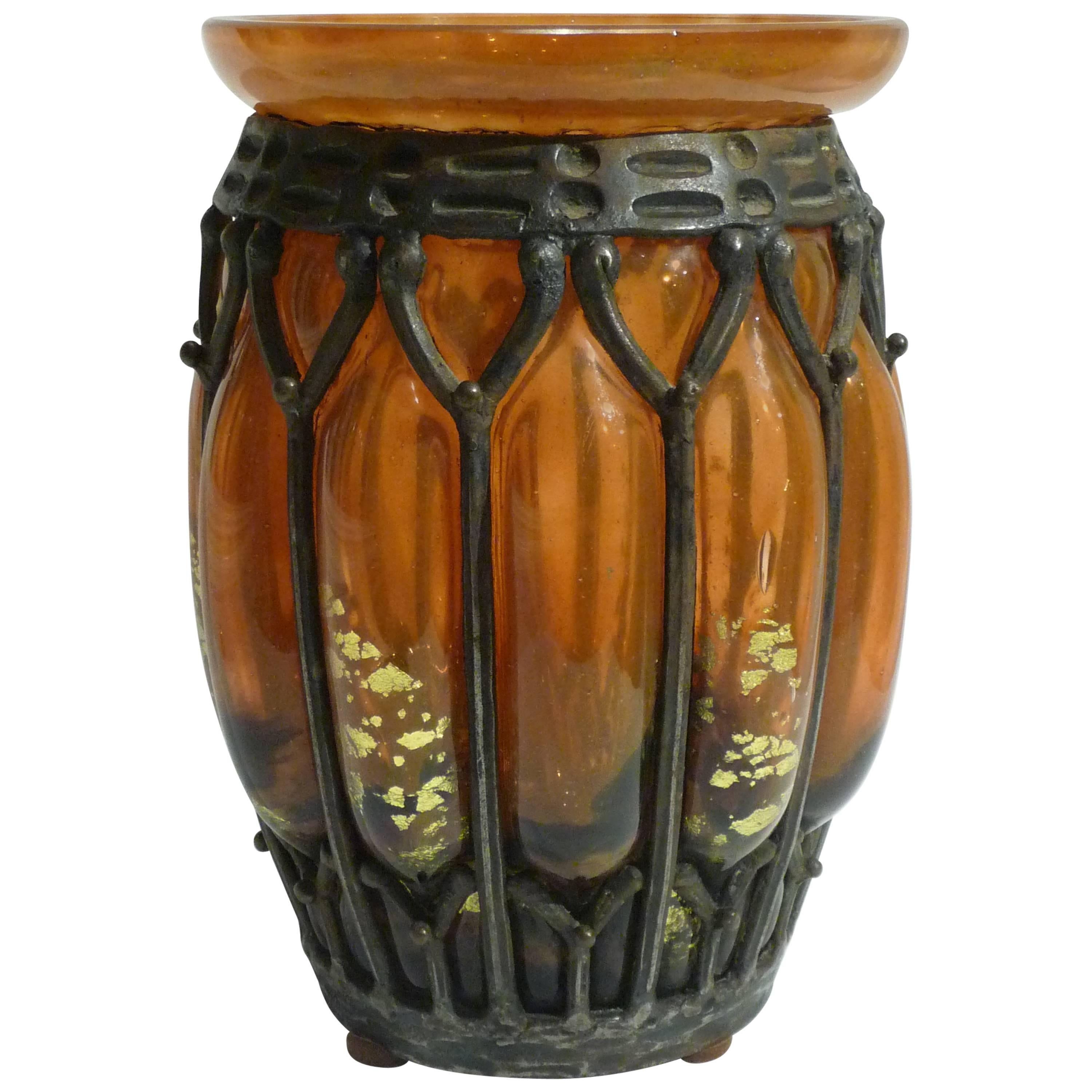 Louis Majorelle, Daum Nancy, an Art Deco Vase, Signed For Sale