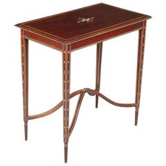 Arts and Crafts Mahogany and Inlaid Rectangular Occasional Table