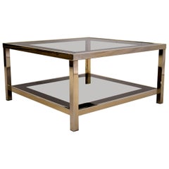 Mid-Century Modern 23-Karat Gold-Plated Coffee Table