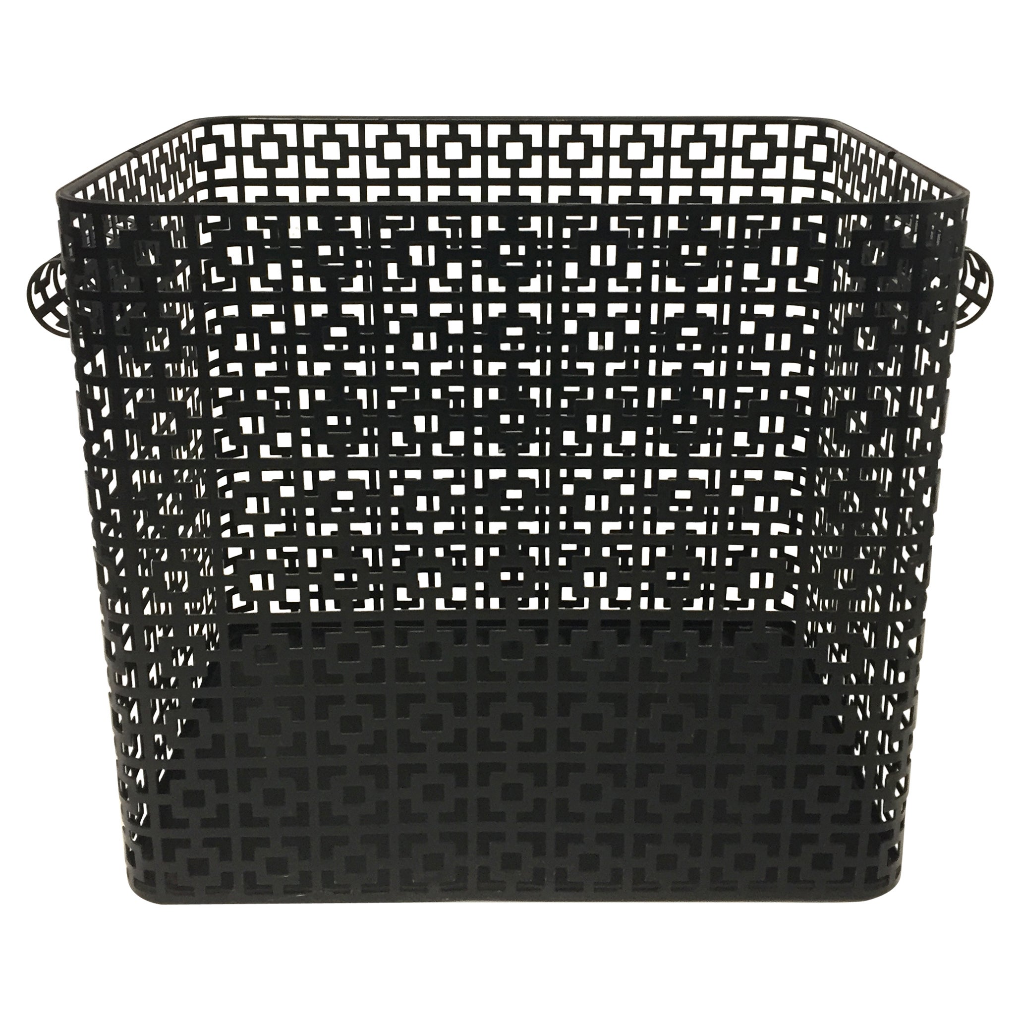 Braided Steel Waste Basket at 1stDibs