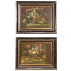 19th Century Pair of French Still Life Paintings