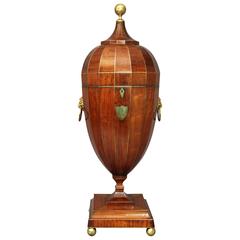Large Late 18th to Early 19th Century Mahogany Cutlery Urn of Excellent Quality 10