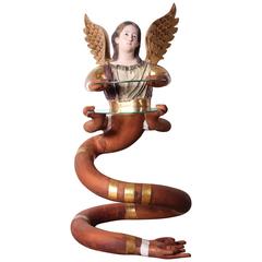 Large Angelic Serpentine Sculpture by Pedro Friedeberg