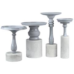 Ceramic and Carrara Marble Bouquet de Tables by Sam Baron 9