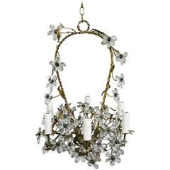 Crystal Flower Basket Six-Light Chandelier 9