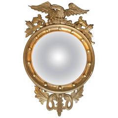 Giltwood Convex Mirror, circa 1900s