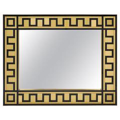 Murano Glass and Brass Mirror