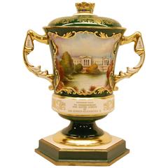 Porcelain Urn by Aynsley to Commemorate QE II Silver Jubilee, Buckingham Palace