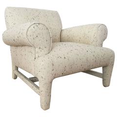 Fully Upholstered Post-Modern Club Chair