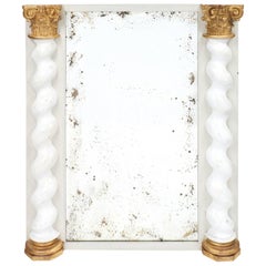 Antique Italian Baroque Mirror from 18th Century Church