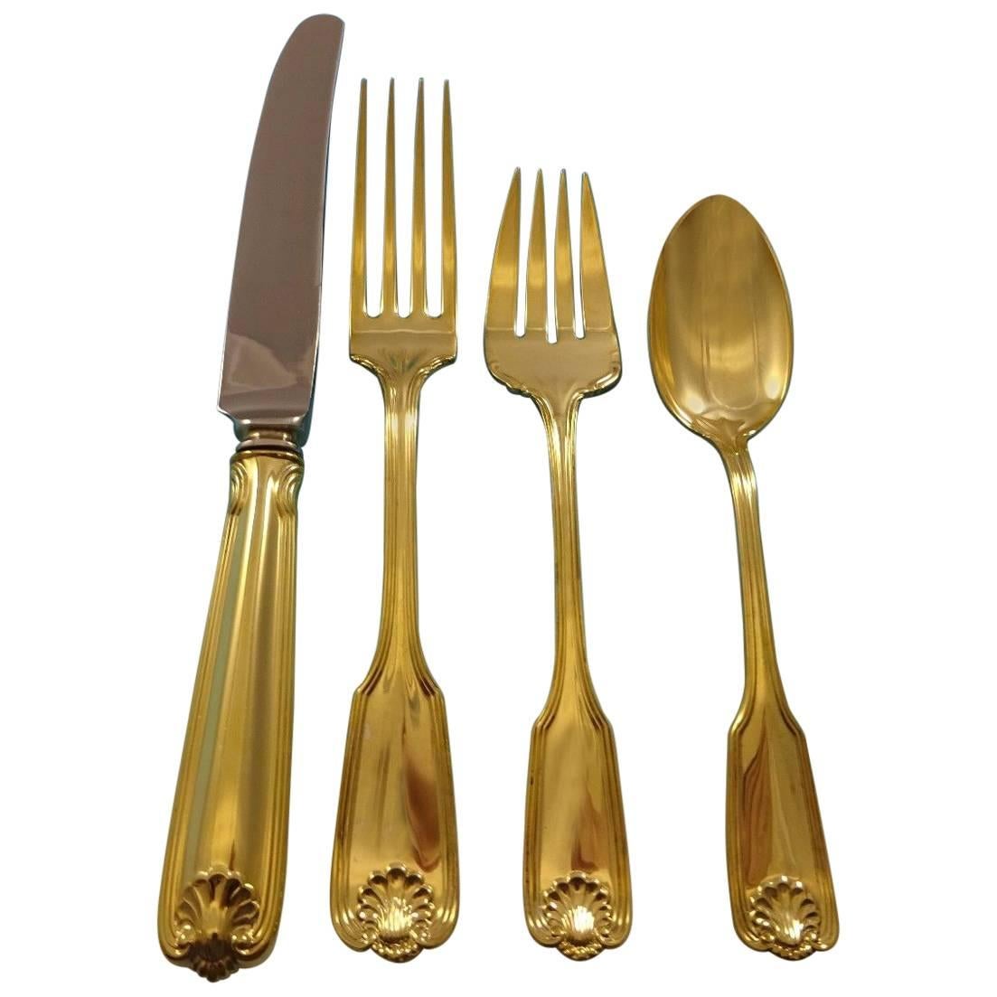 Benjamin Franklin Gold by Towle Sterling Silver Flatware Set of Six