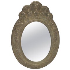 Oval Mirror Clad Mirror