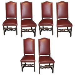 Set of Six Os de Mouton Dining Chairs