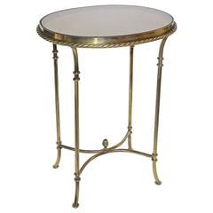 Single French Brass Side or Drinks Table