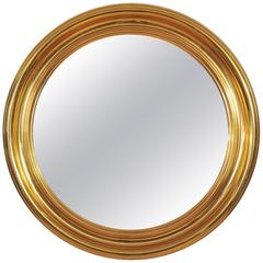 Circular Brass Mirror