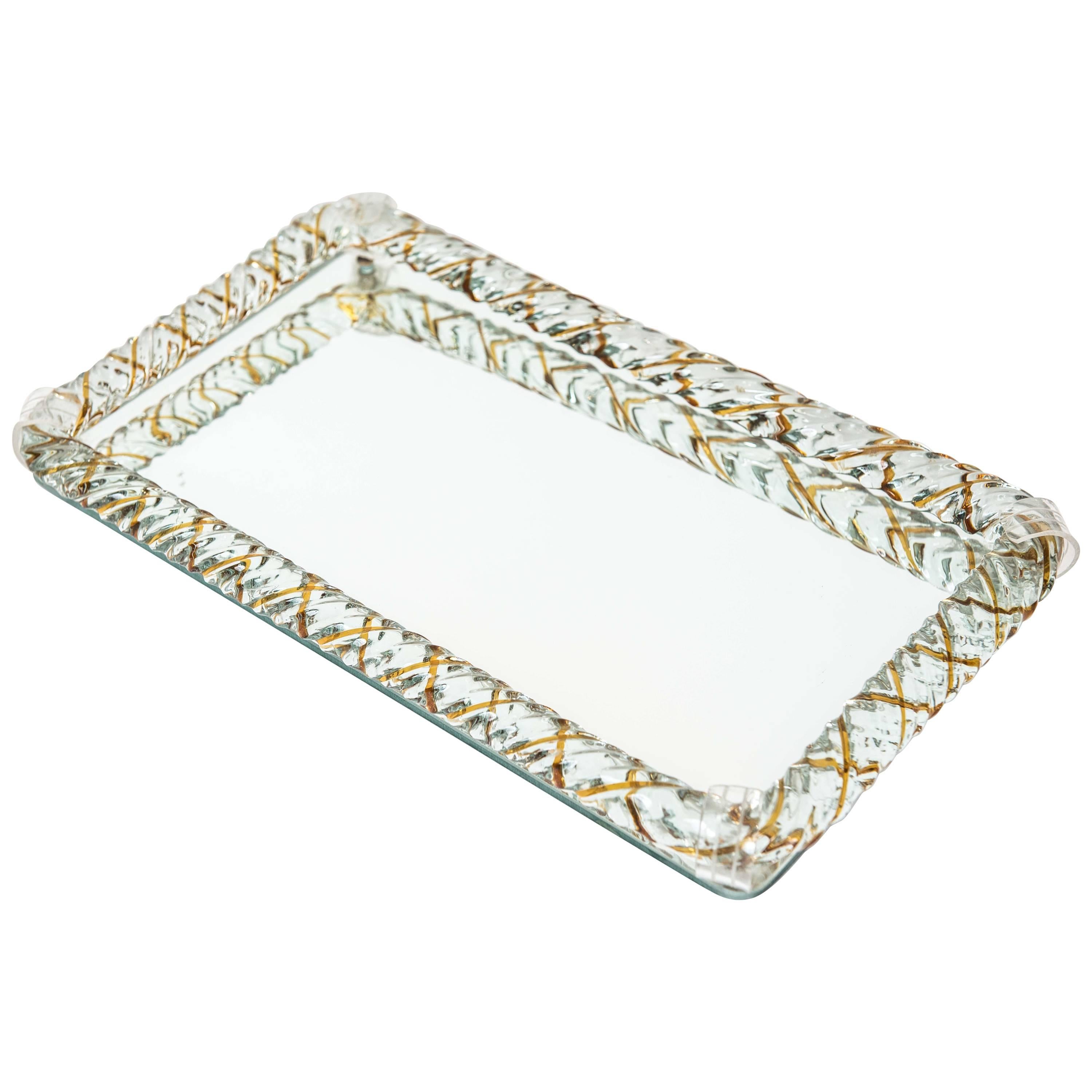 Vintage Murano Glass Rope Tray
