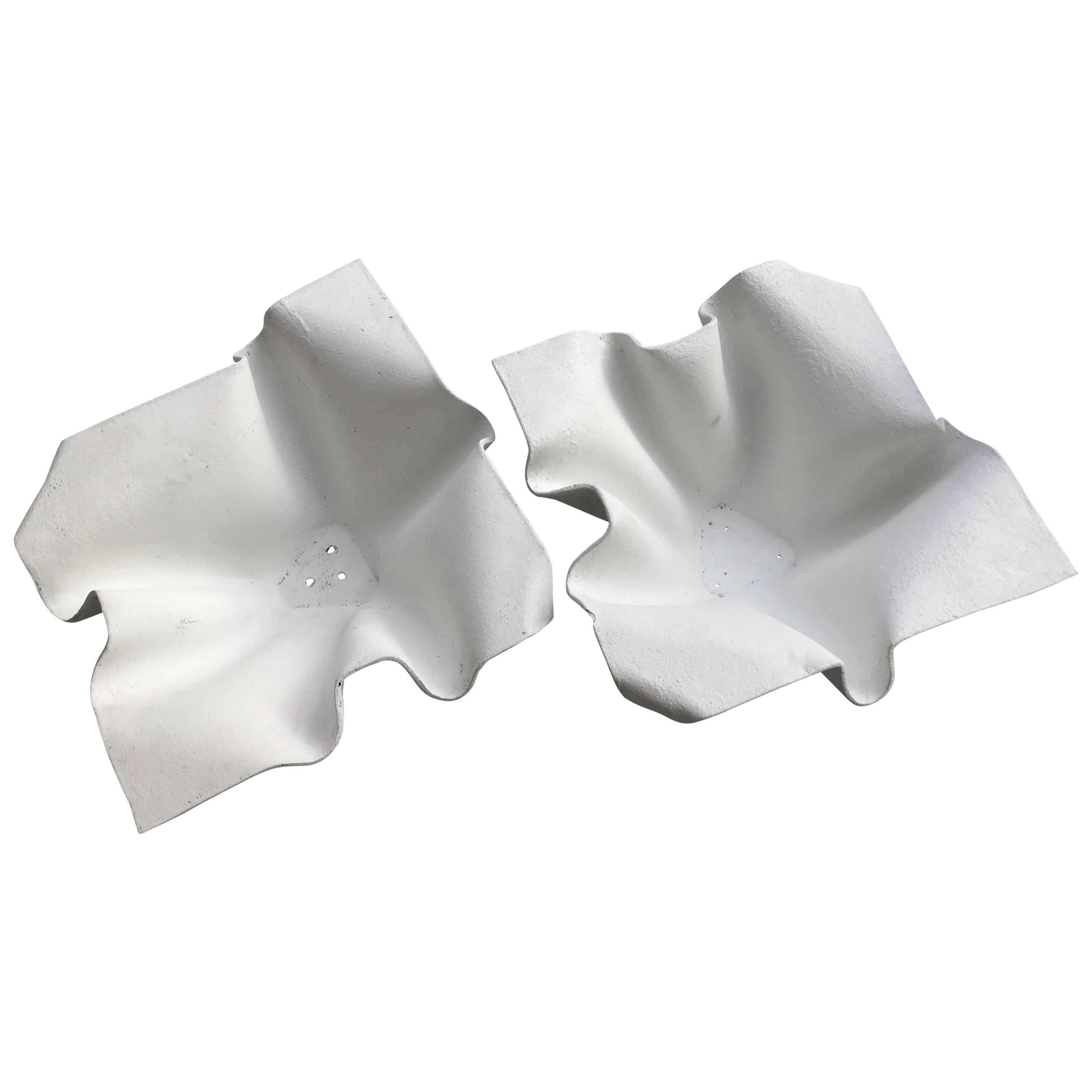 Pair of Extra-Large Mid-Century Willy Guhl Handkerchief Planters For Sale