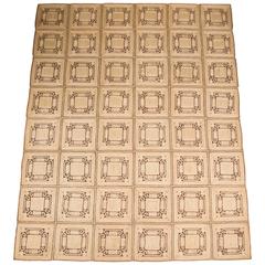 Unusual Hemp Cord Rug, France, 1960