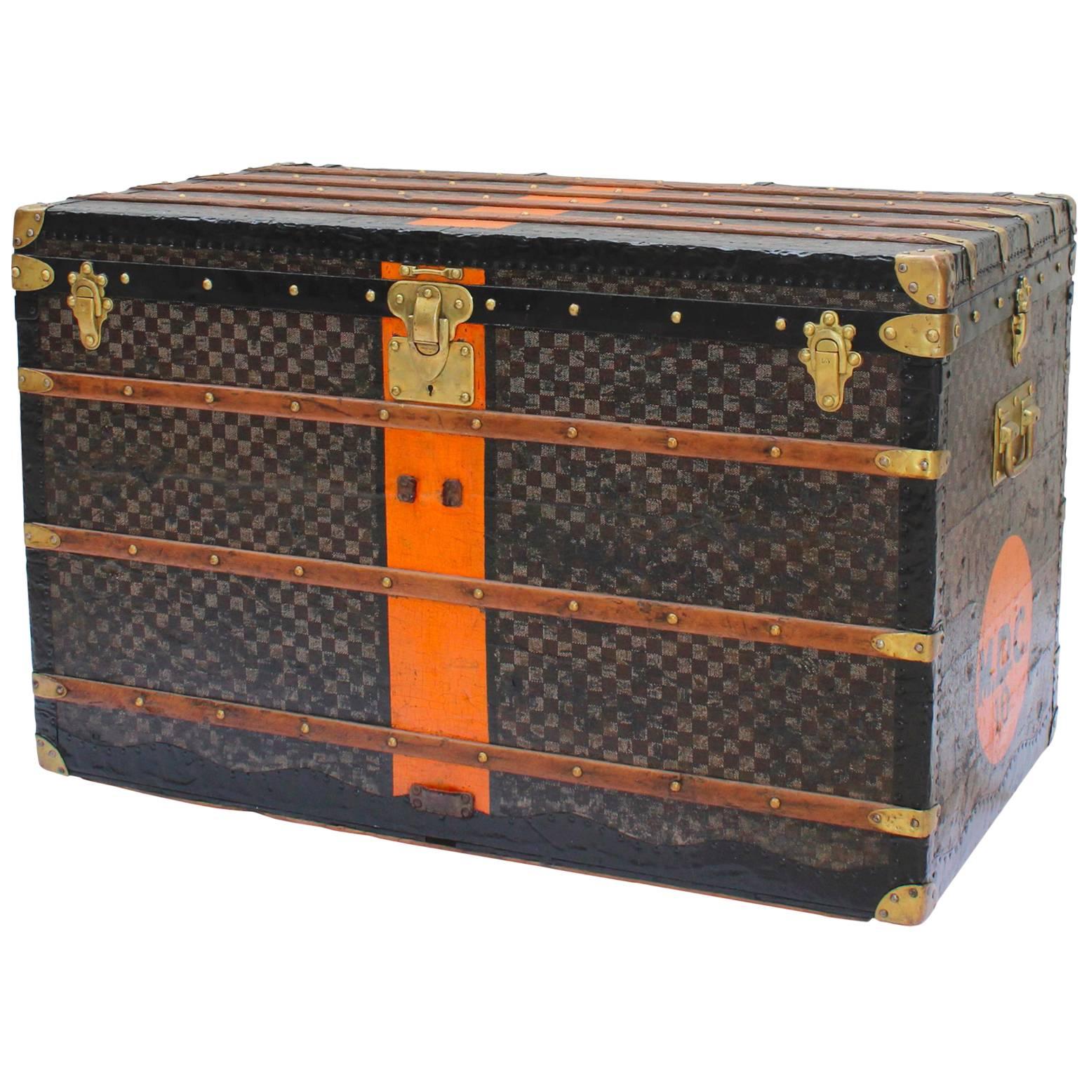 Louis Vuitton Damier Courier Trunk Circa 1910