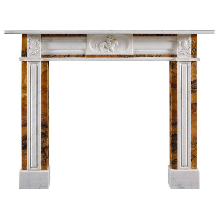 Antique Regency Period Marriage Fireplace Mantle For Sale