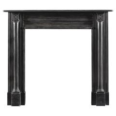Antique Regency Period Fireplace in Black Marble 4