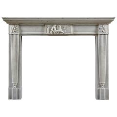 Antique Regency Neoclassical Fireplace Mantel 7