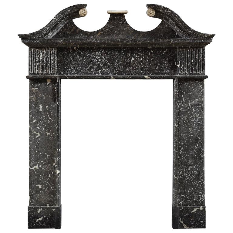 Antique Irish Fireplace Mantle in Mitchelstown Marble For Sale