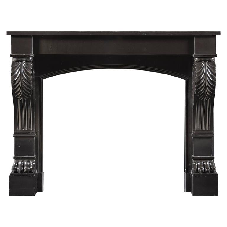 Antique Regency Neoclassical Fireplace Mantle For Sale