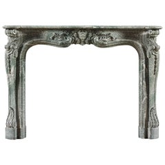 Antique Louis XV, William IV Revival Fireplace Mantle