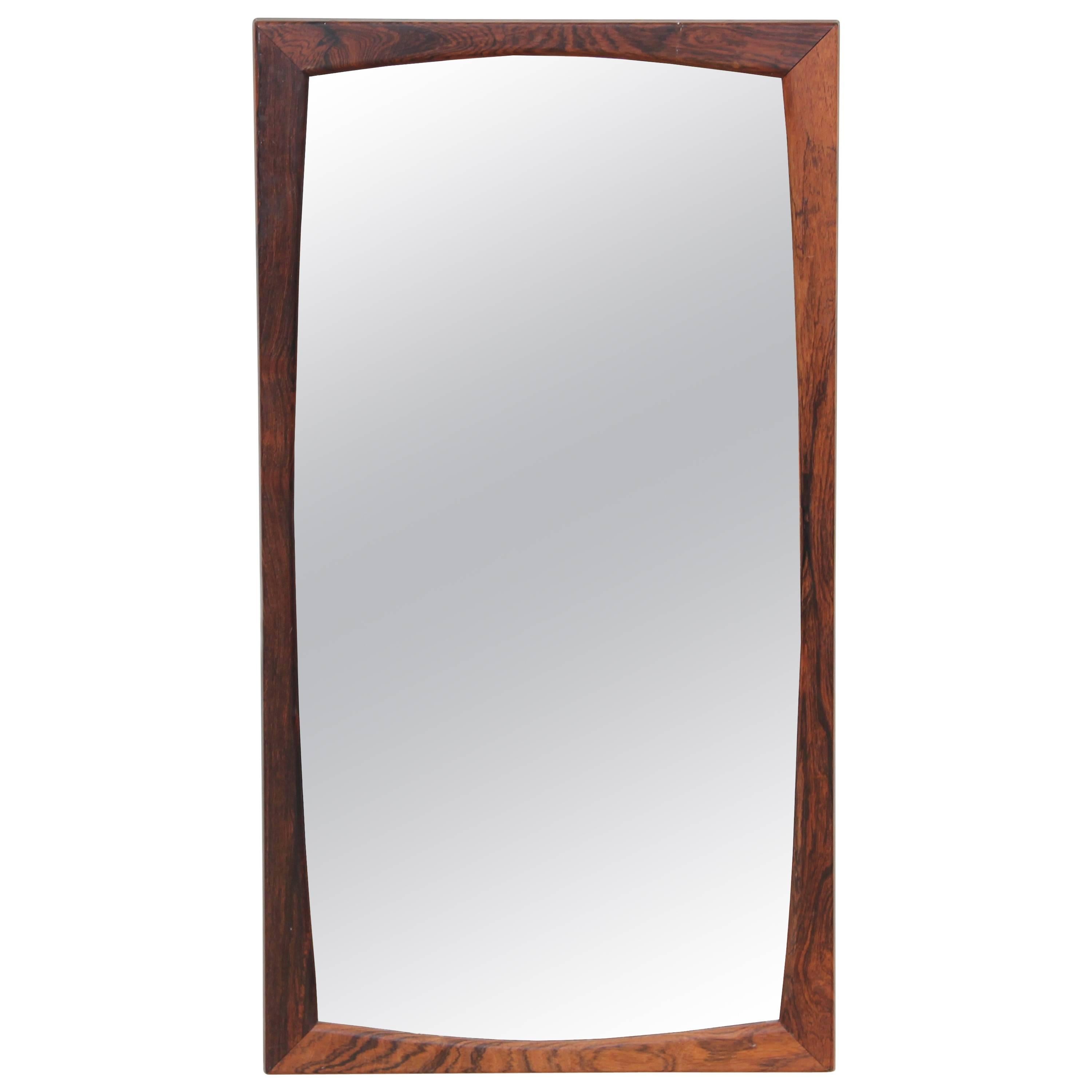 Mid-Century Danish Mirror in Rosewood by Kai Kristiansen