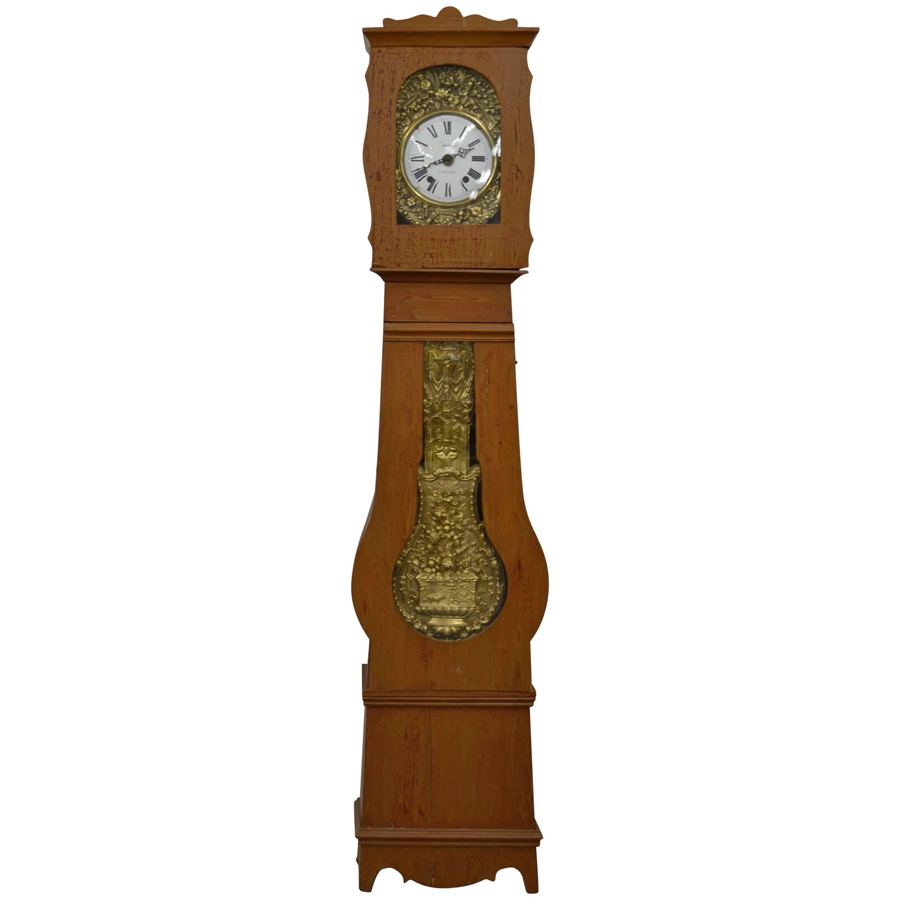 French Pine Longcase Clock 'Mock Clock'