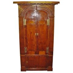 Georgian Irish Yewwood Standing Corner Cupboard 10
