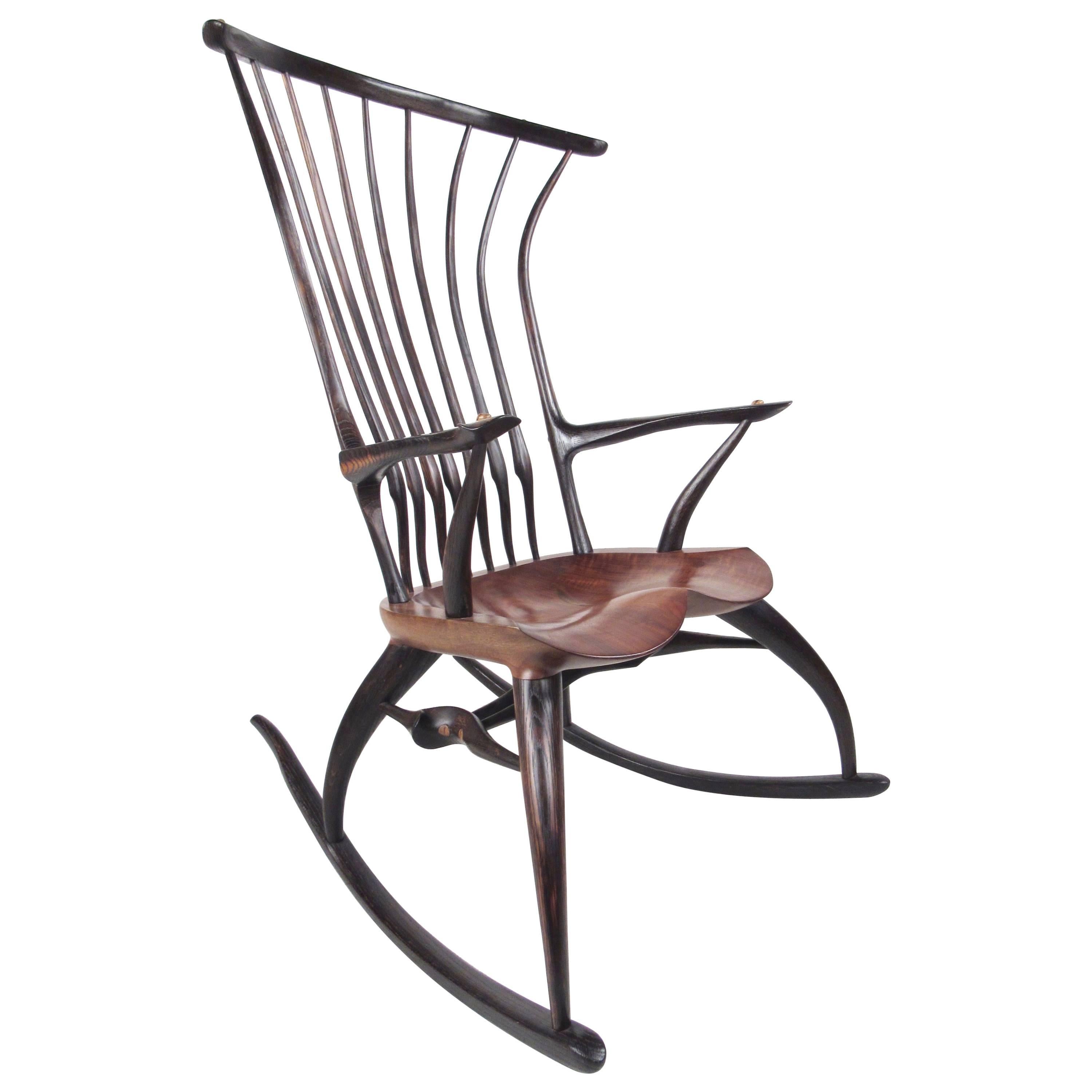 Sculptural Windsor Rocking Chair by Joe Graham for Lenox Workshop