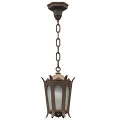 Antique Iron Outdoor Pendant