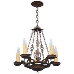 Spanish Revival 1920s Chandelier