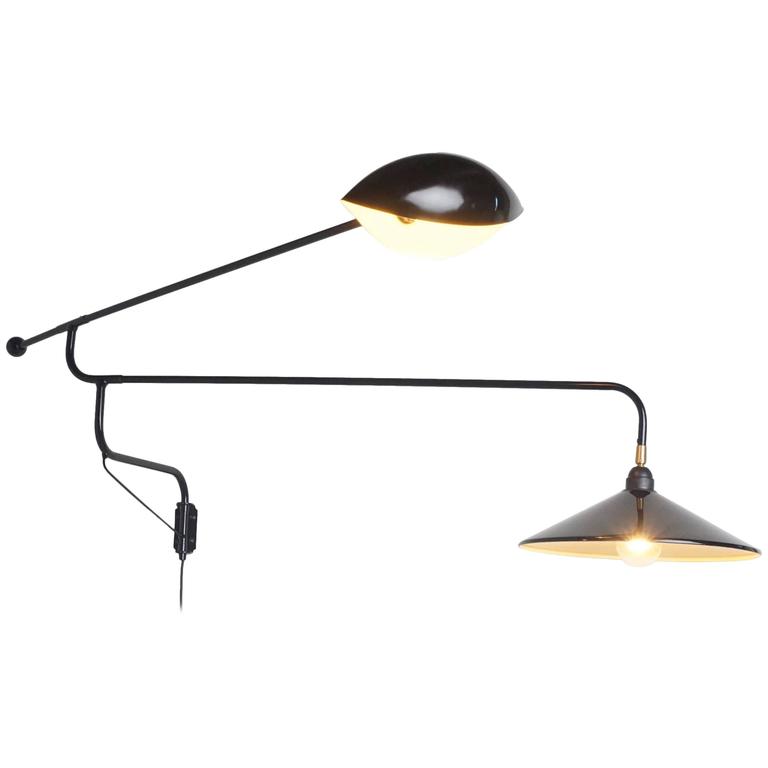 French Articulating Double Asymmetrical Sconce at 1stDibs