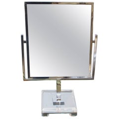 Charles Hollis Jones Double Sided Table Mirror from the 1970s